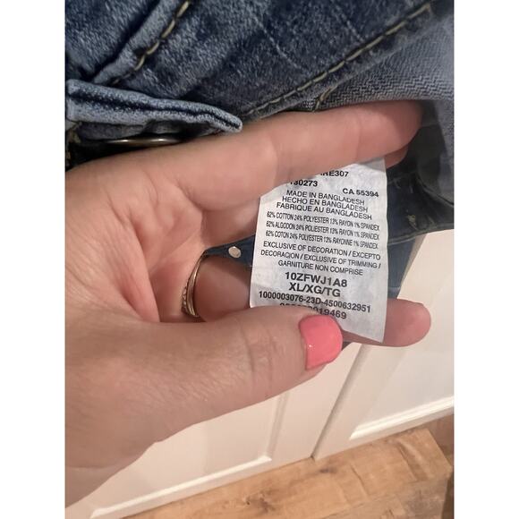 Wrangler Authentics Women's Stretch Denim Jacket, Blue, X-Large - Picture 8 of 9